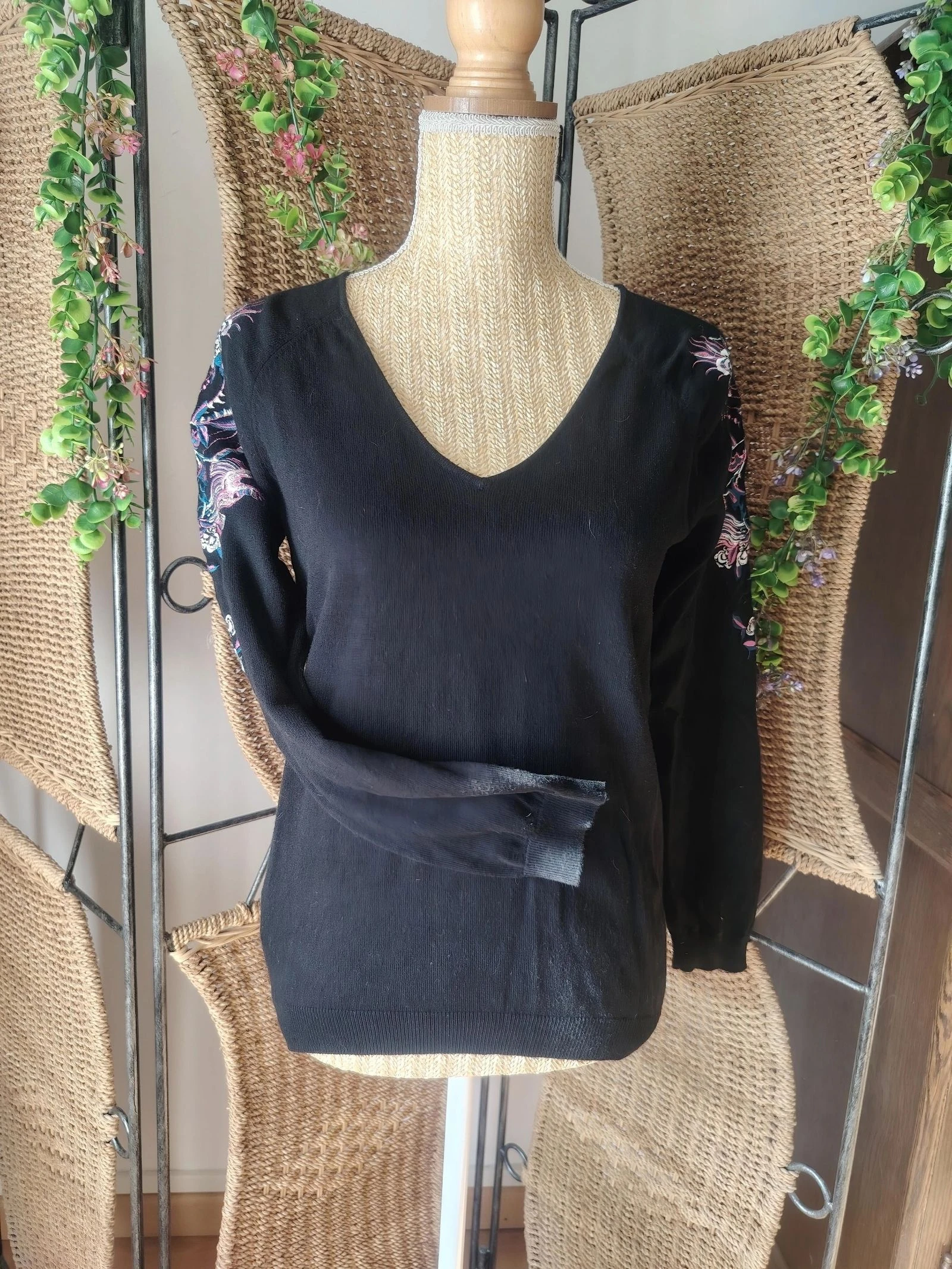 Pull brodé femme 36 Promod 